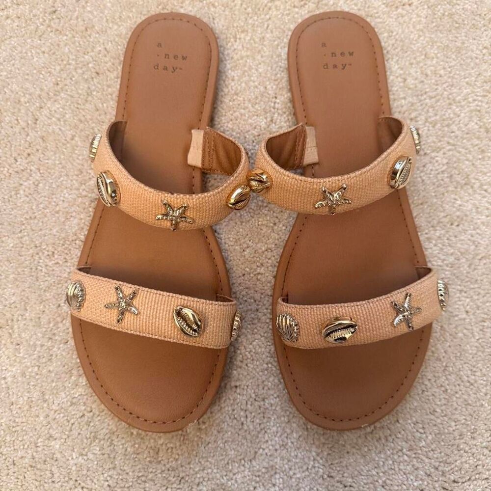 A-new-day Women's Tan and Cream Sandals